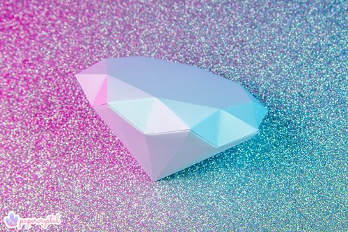 paper crystal printable gem templates diamond2