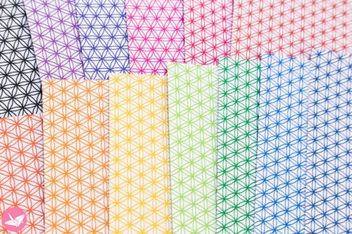 flower of life pattern origami paper pack brights 02