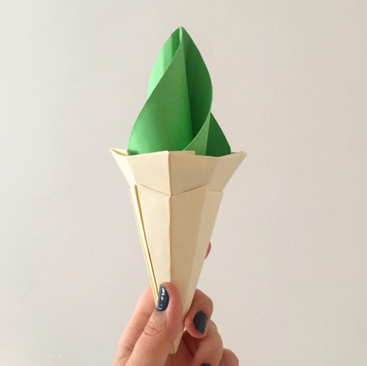 origaim ice cream paper kawaii 2
