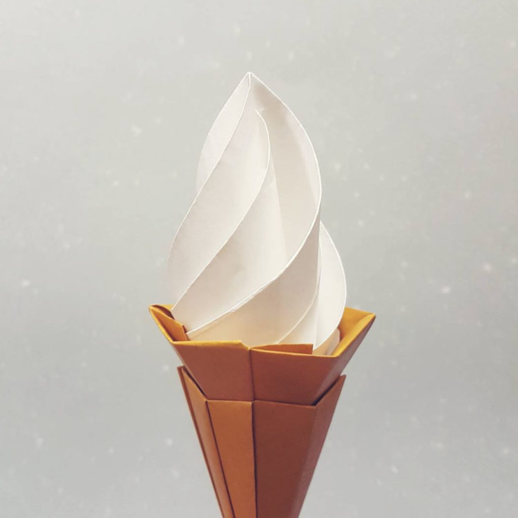 origaim ice cream paper kawaii 3