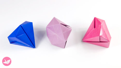 easy origami square diamond tutorial paper kawaii 03
