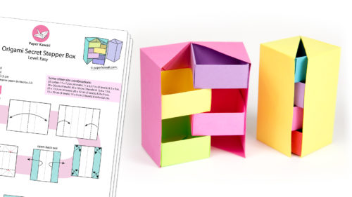 Origami Secret Stepper Box Diagram