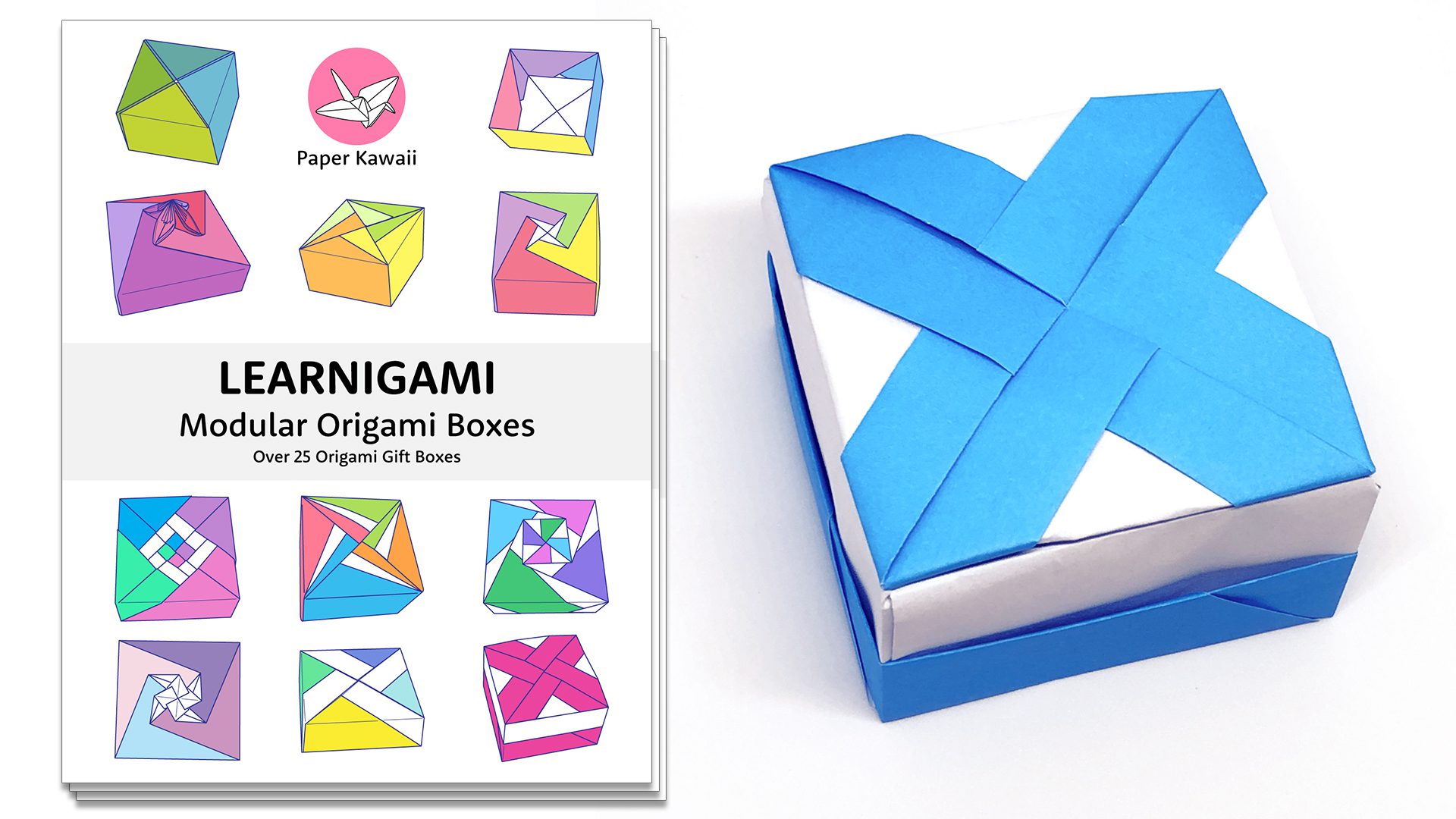 Paper Folding Boxes Pattern, easy origami box - Simplyblisslife.Com