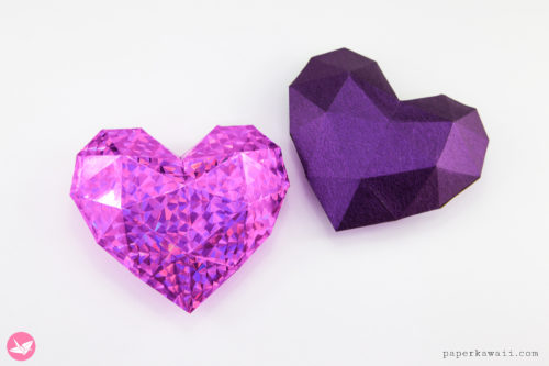 valentines 3d heart diy paper kawaii 05
