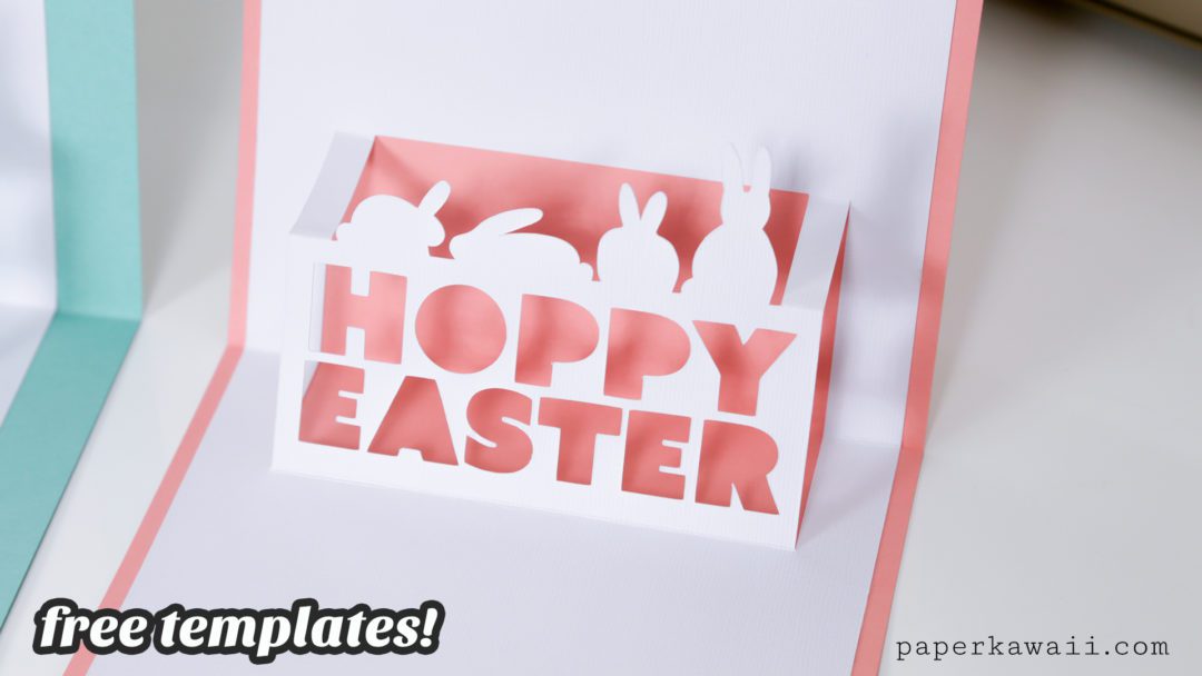 Happy Easter Pop Up Card Printable - Paper Kawaii Shop