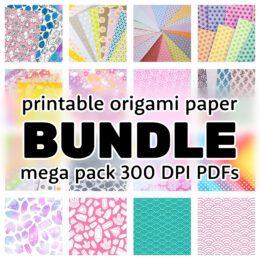 Printable Origami Paper Bundle - Mega Pack