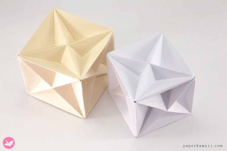 cube ahedron paper kawaii 01