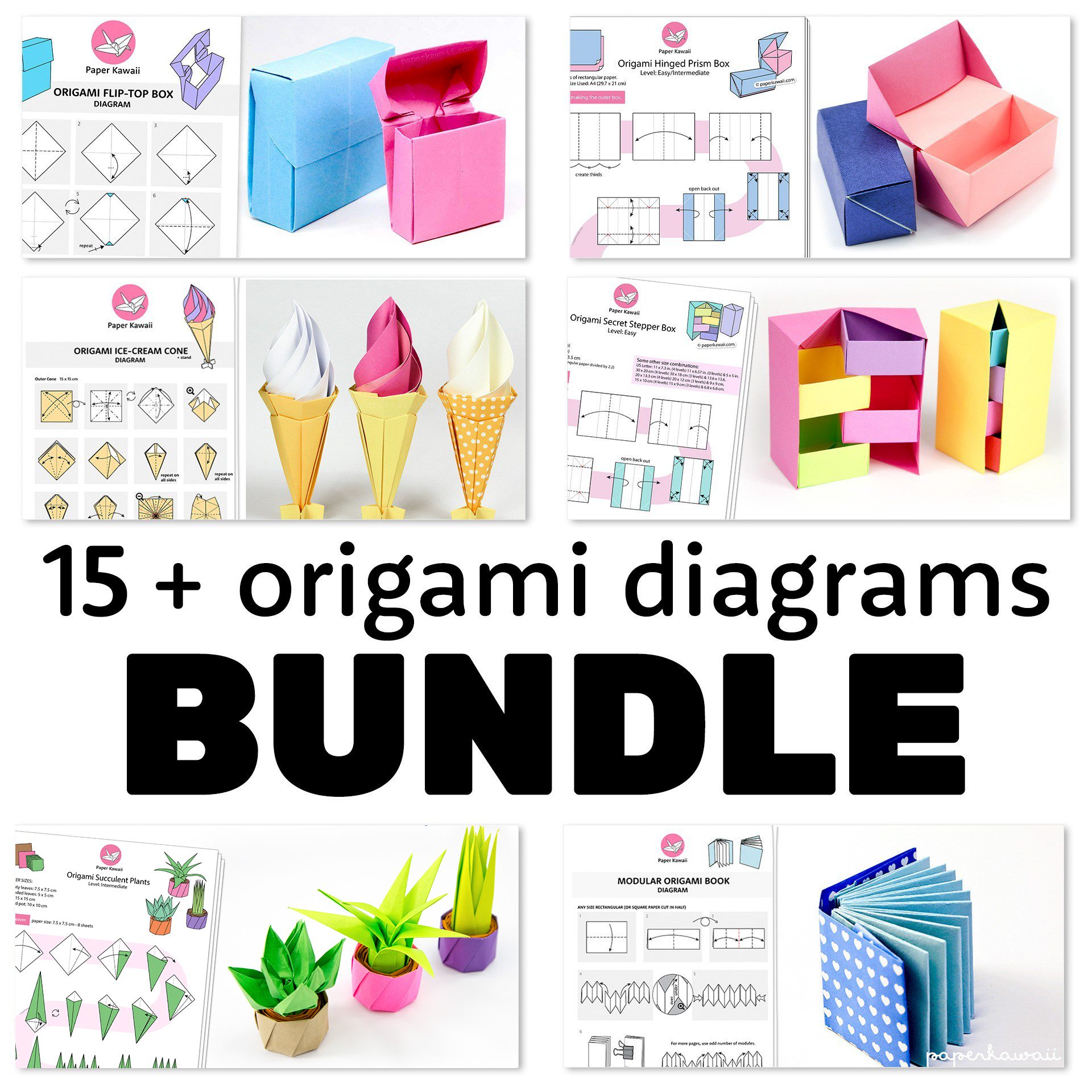 Easy Origami Masu Box Tutorial - Easiest Method - Paper Kawaii 