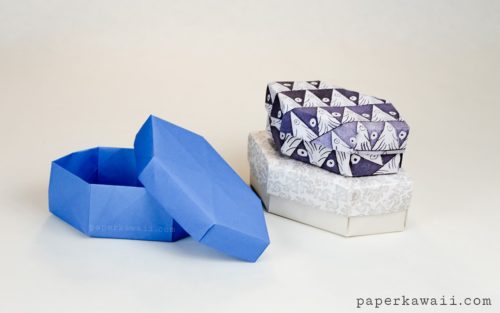 origami long gem boxes tutorial