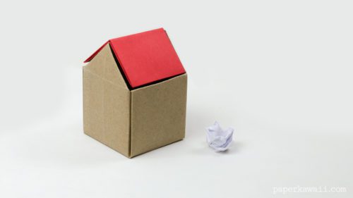 origami rubbish bin instructions 01