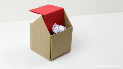 origami rubbish bin instructions 02