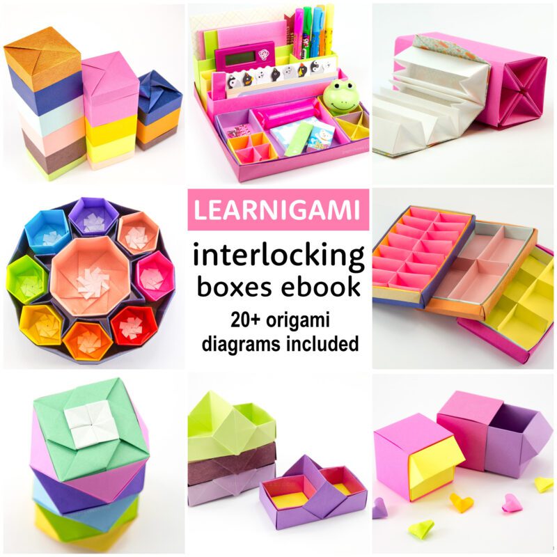 learnigami interlocking boxes ebook paper kawaii