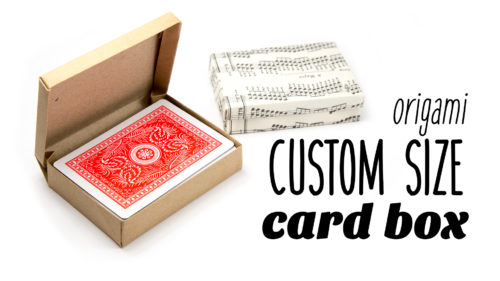 origami custom card box tutorial paper kawaii 000
