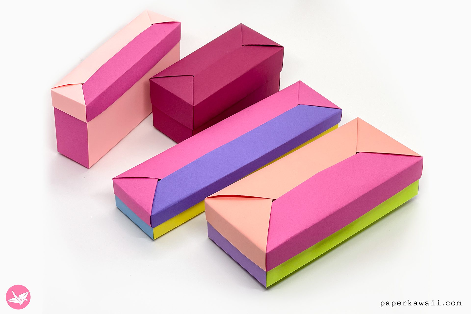 Modular Origami Envelope Box Diagram Paper Kawaii Shop