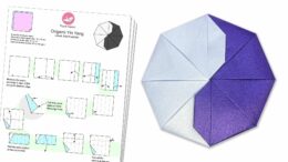 modular origami yin yang diagram paper kawaii