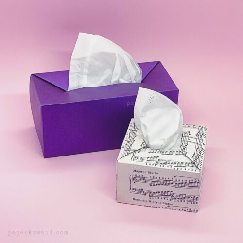 origami tissue box money ballot box diagram paper kawaii 03