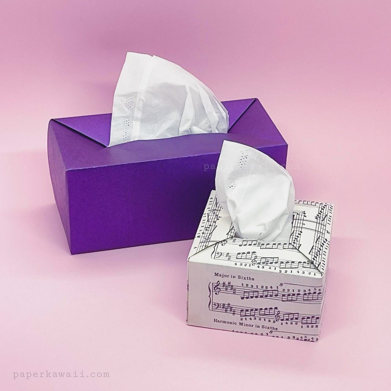 Origami Tissue Box / Money Box Diagram - Paper Kawaii Shop