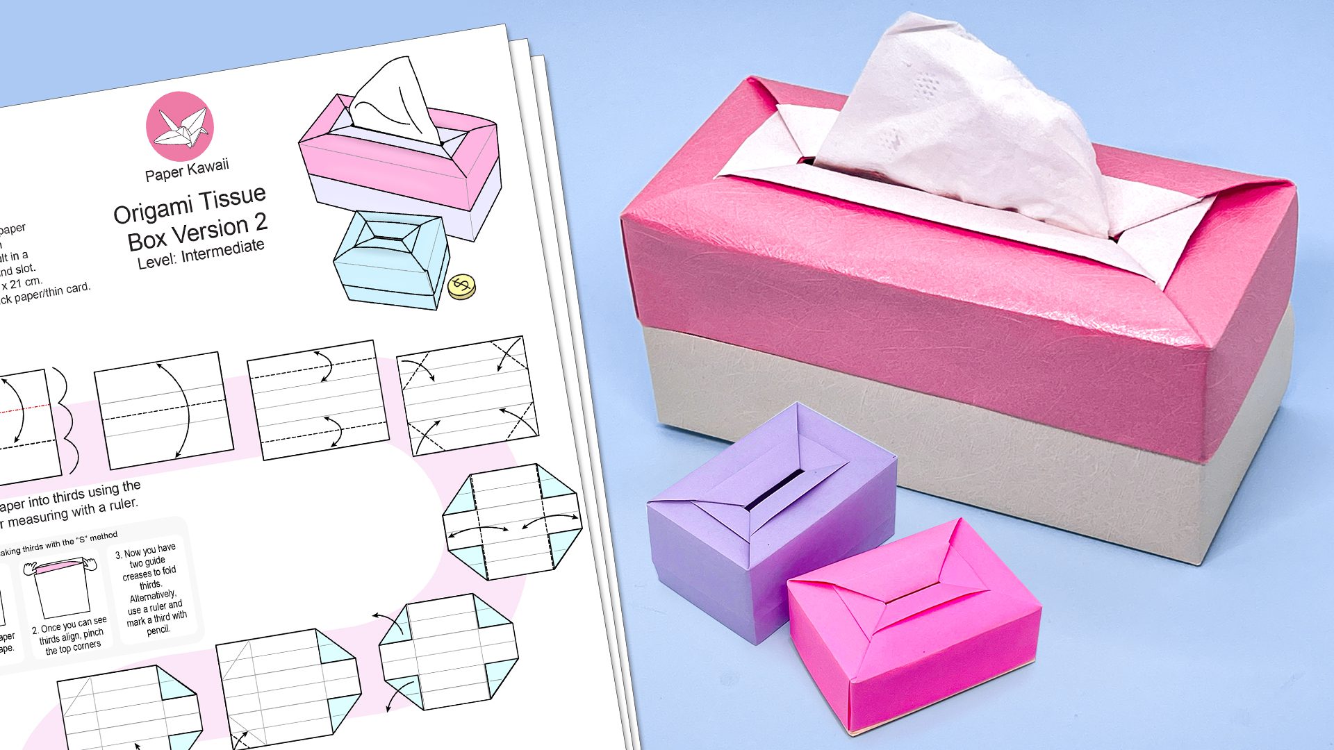 How to make an Origami Tissue Paper Box